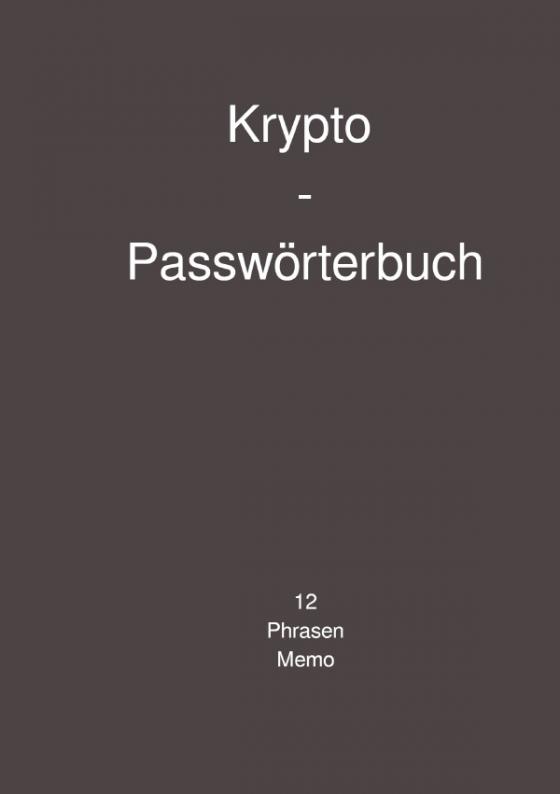 Cover-Bild Krypto - Passwörterbuch