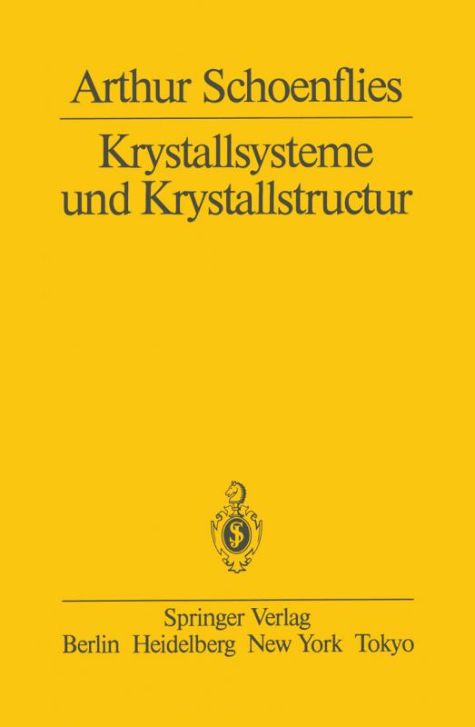 Cover-Bild Krystallsysteme und Krystallstructur