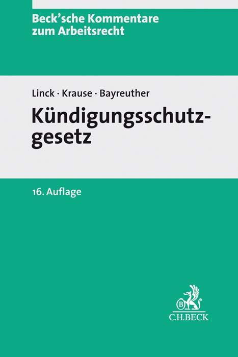 Cover-Bild Kündigungsschutzgesetz