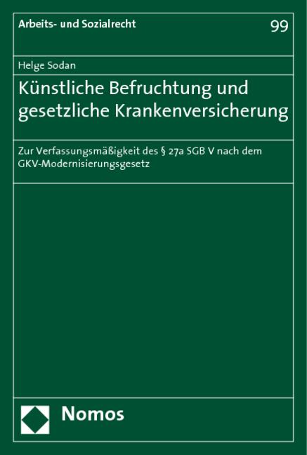 Cover-Bild Künstliche Befruchtung und gesetzliche Krankenversicherung