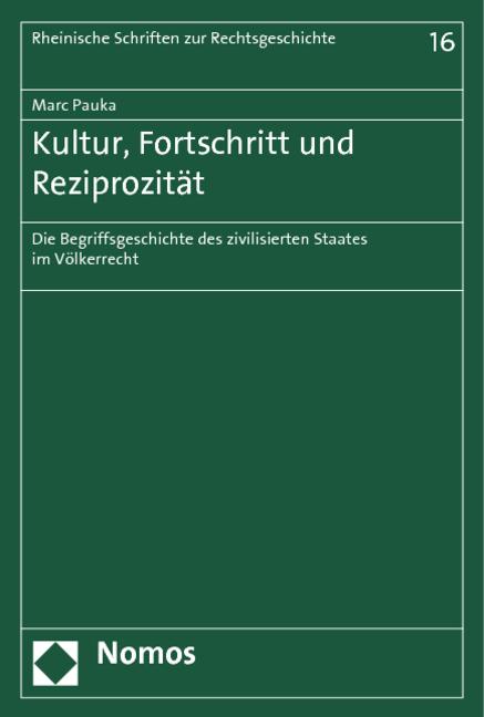 Cover-Bild Kultur, Fortschritt und Reziprozität