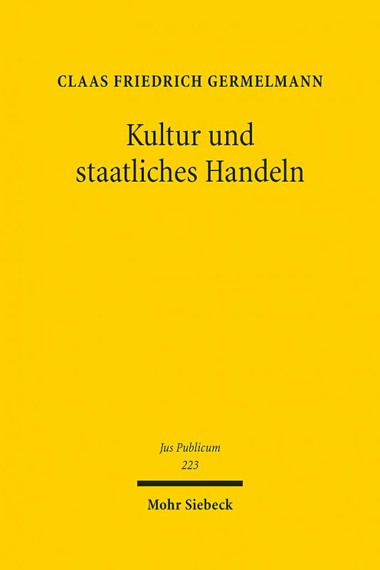 Cover-Bild Kultur und staatliches Handeln