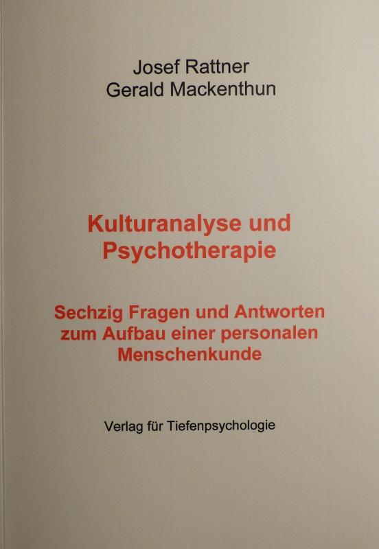 Cover-Bild Kulturanalyse und Psychotherapie