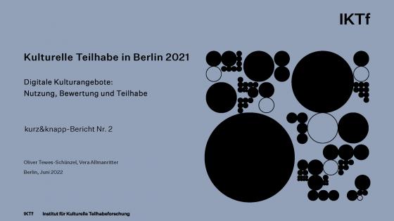 Cover-Bild Kulturelle Teilhabe in Berlin 2021