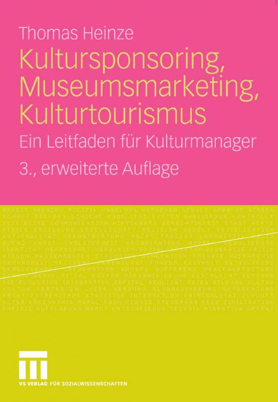 Cover-Bild Kultursponsoring, Museumsmarketing, Kulturtourismus