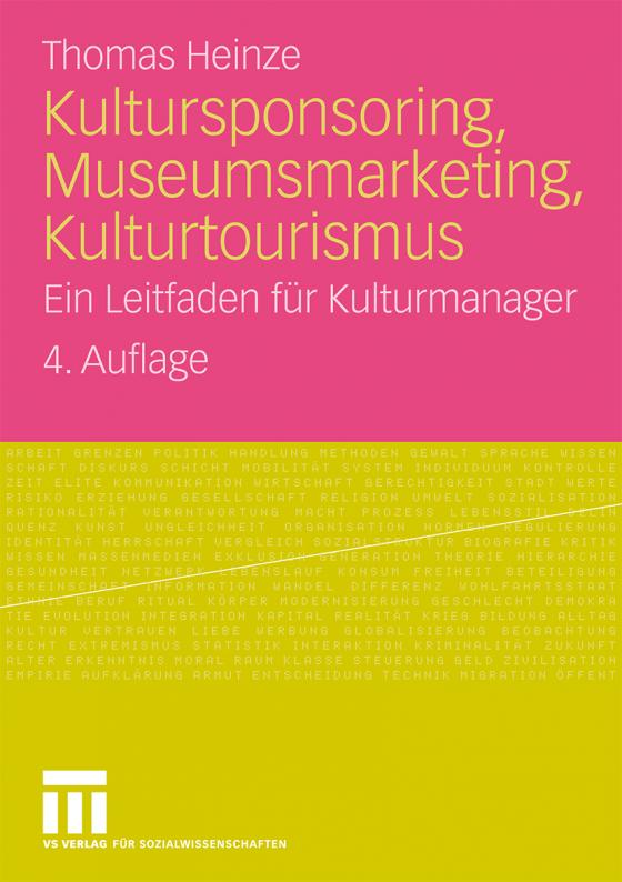 Cover-Bild Kultursponsoring, Museumsmarketing, Kulturtourismus