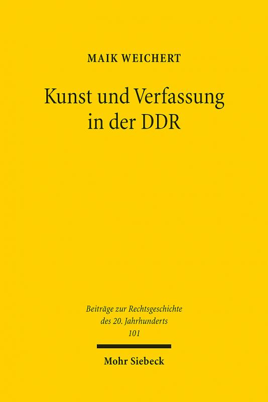 Cover-Bild Kunst und Verfassung in der DDR