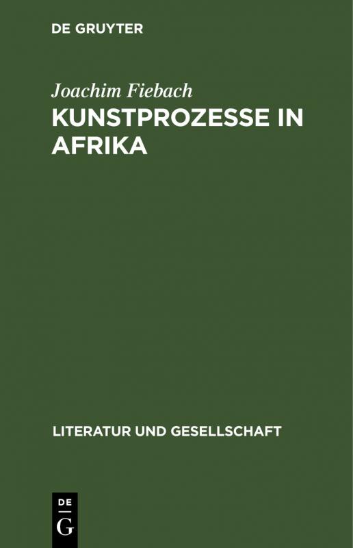 Cover-Bild Kunstprozesse in Afrika