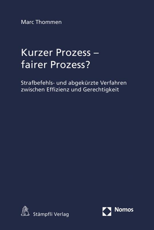 Cover-Bild Kurzer Prozess - fairer Prozess?