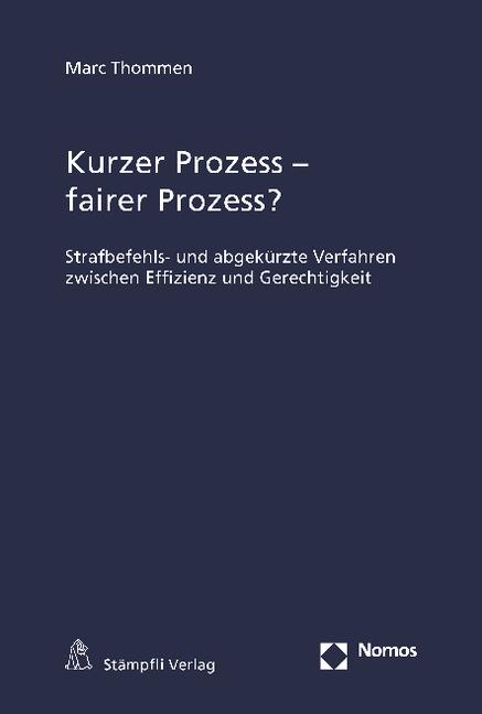 Cover-Bild Kurzer Prozess - fairer Prozess?