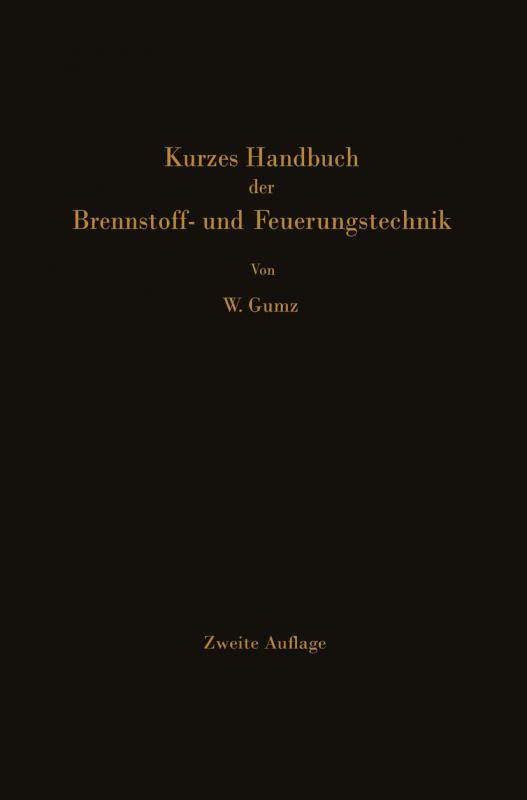Cover-Bild Kurzes Handbuch der Brennstoff- und Feuerungstechnik