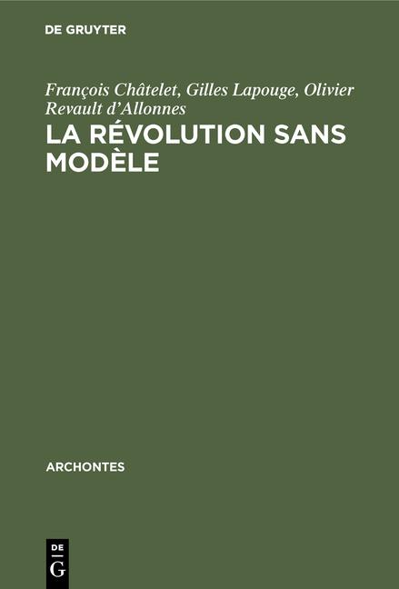 Cover-Bild La révolution sans modèle