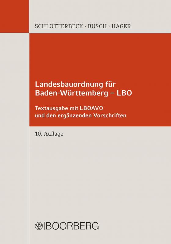 Cover-Bild Landesbauordnung für Baden-Württemberg - LBO