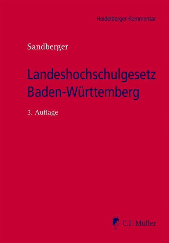 Cover-Bild Landeshochschulgesetz Baden-Württemberg