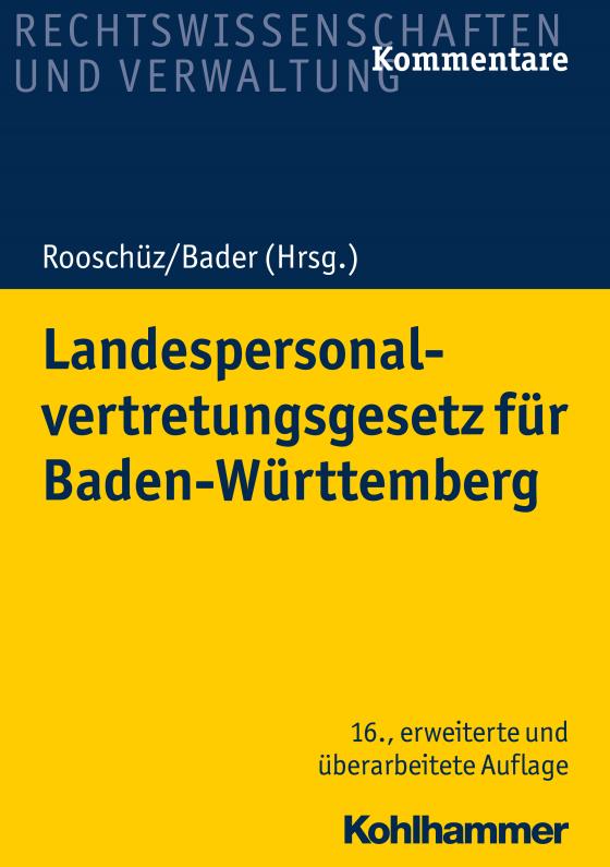 Cover-Bild Landespersonalvertretungsgesetz für Baden-Württemberg