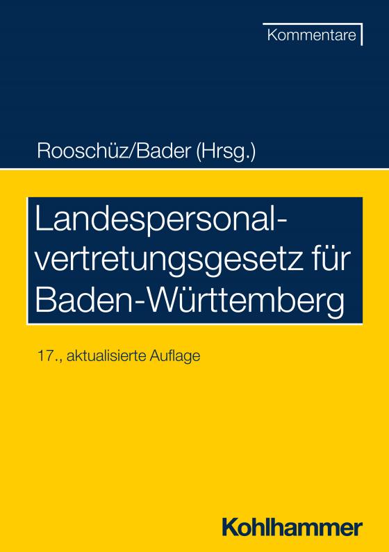 Cover-Bild Landespersonalvertretungsgesetz für Baden-Württemberg