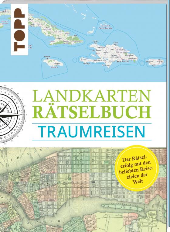 Cover-Bild Landkarten Rätselbuch – Traumreisen