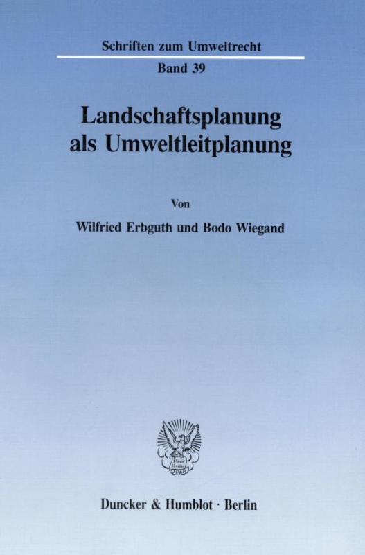 Cover-Bild Landschaftsplanung als Umweltleitplanung.