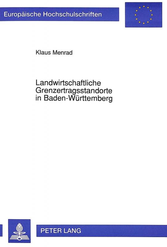 Cover-Bild Landwirtschaftliche Grenzertragsstandorte in Baden-Württemberg