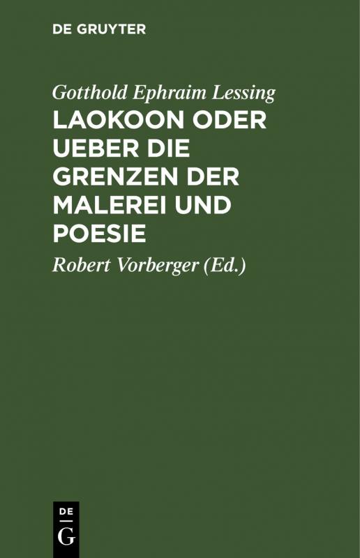 Cover-Bild Laokoon oder Ueber die Grenzen der Malerei und Poesie