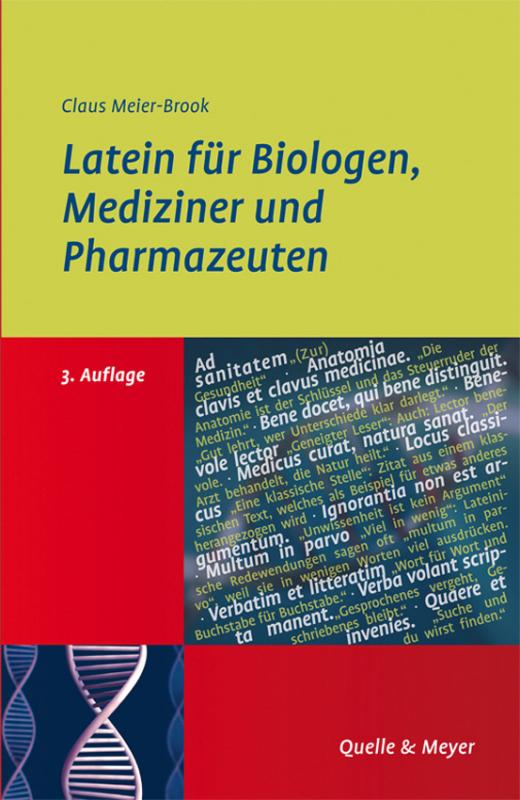 Cover-Bild Latein für Biologen, Mediziner und Pharmazeuten