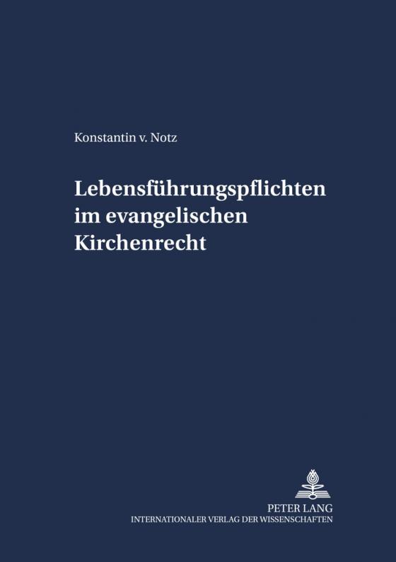 Cover-Bild Lebensführungspflichten im evangelischen Kirchenrecht