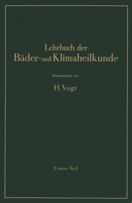 Cover-Bild Lehrbuch der Bäder- und Klimaheilkunde