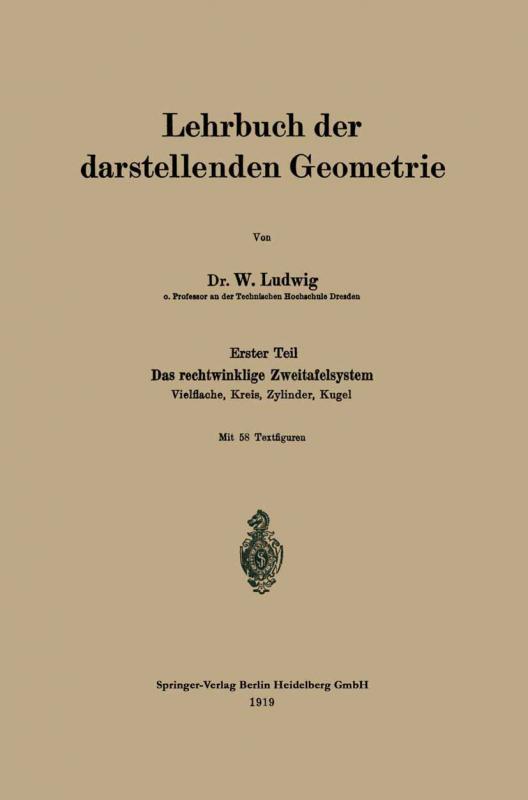 Cover-Bild Lehrbuch der darstellenden Geometrie