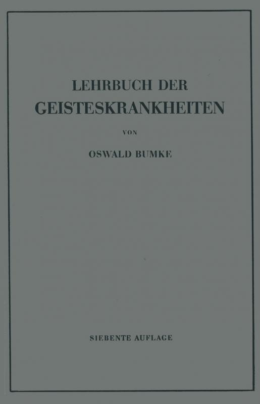 Cover-Bild Lehrbuch der Geisteskrankheiten