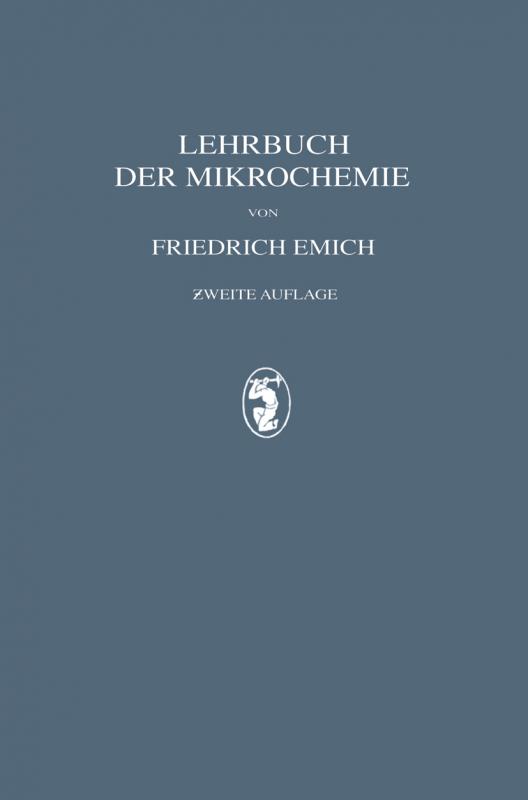 Cover-Bild Lehrbuch der Mikrochemie