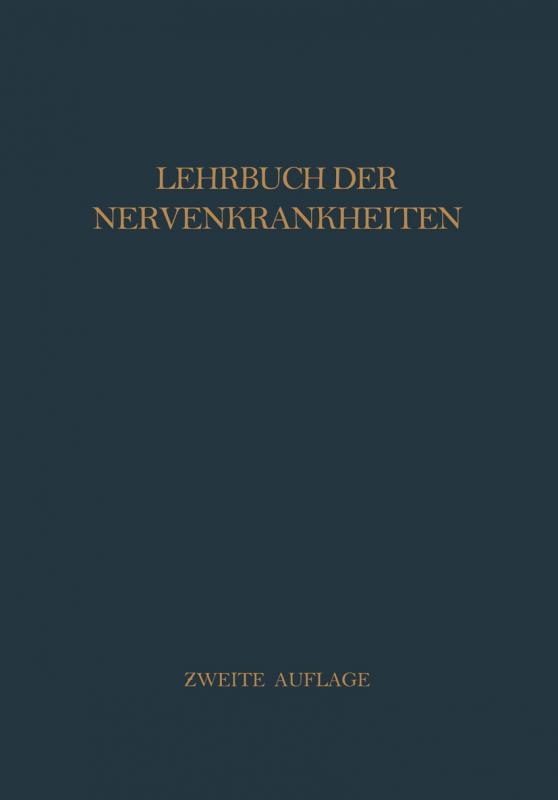 Cover-Bild Lehrbuch der Nervenkrankheiten