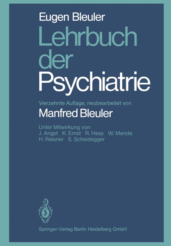 Cover-Bild Lehrbuch der Psychiatrie