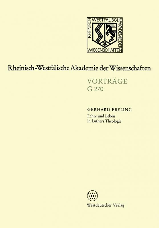 Cover-Bild Lehre und Leben in Luthers Theologie