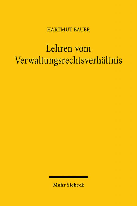 Cover-Bild Lehren vom Verwaltungsrechtsverhältnis