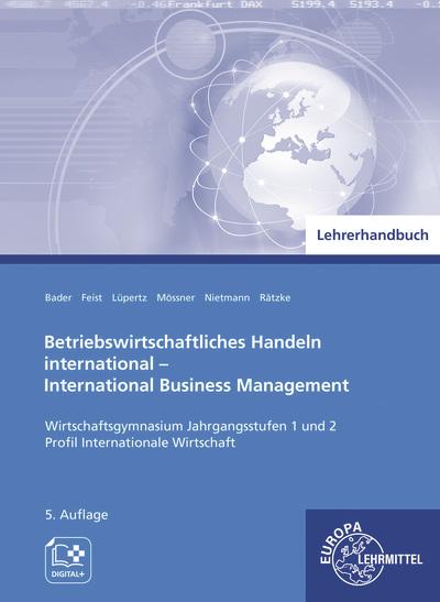 Cover-Bild Lehrerhandbuch zu 95350 Betriebswirtschaftliches Handeln international