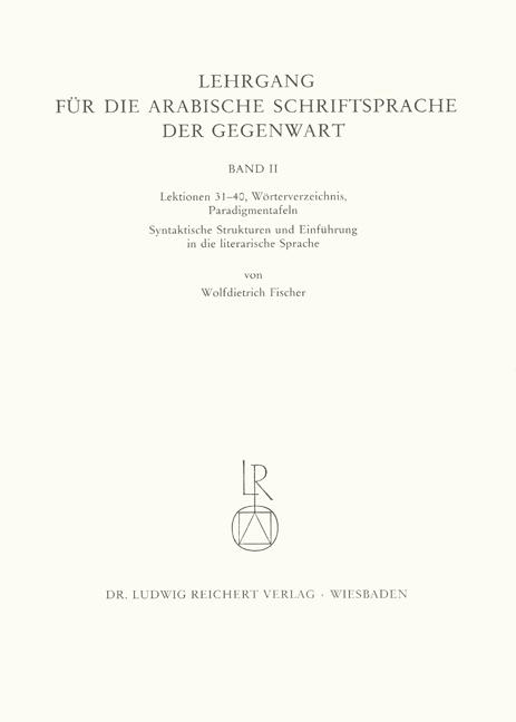 Cover-Bild Lehrgang für die arabische Schriftsprache der Gegenwart. Band 2