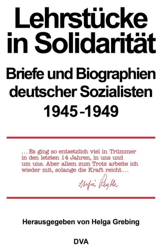 Cover-Bild Lehrstücke in Solidarität