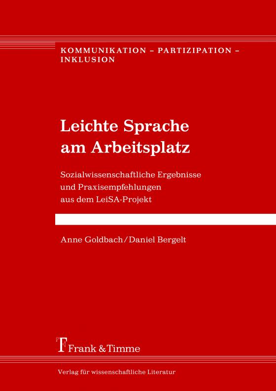 Cover-Bild Leichte Sprache am Arbeitsplatz