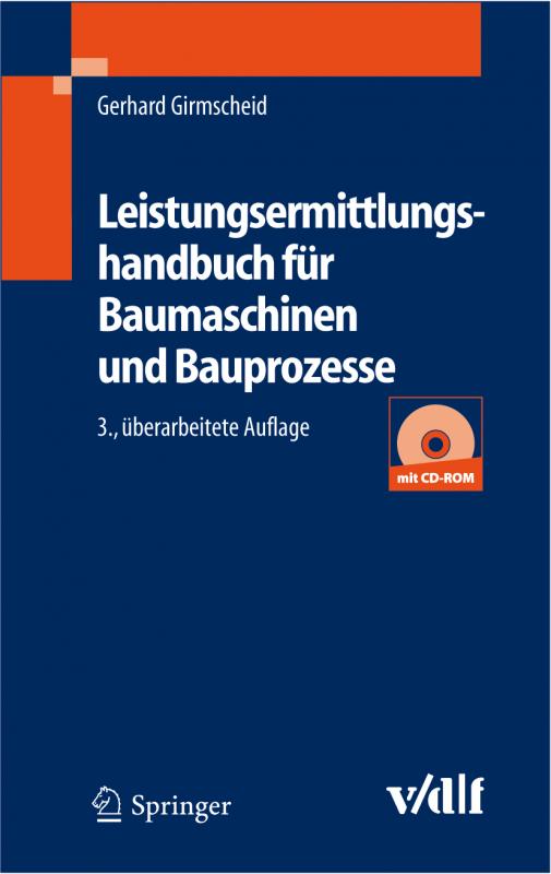 Cover-Bild Leistungsermittlungshandbuch für Baumaschinen und Bauprozesse