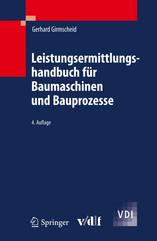 Cover-Bild Leistungsermittlungshandbuch für Baumaschinen und Bauprozesse