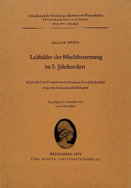 Cover-Bild Leitbilder der Bibelübersetzung im 5. Jahrhundert