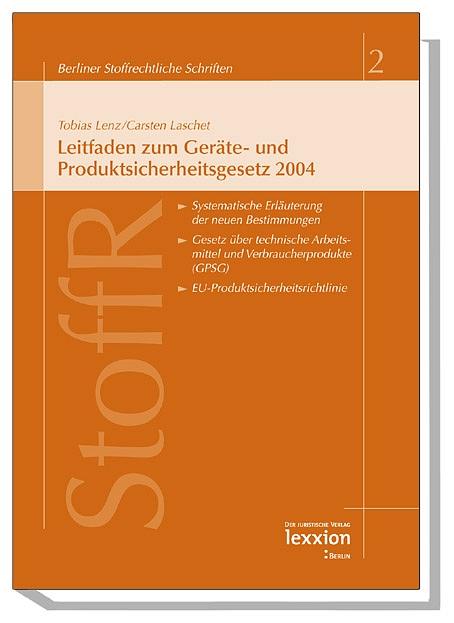 Cover-Bild Leitfaden zum Geräte- und Produktsicherheitsgesetz 2004