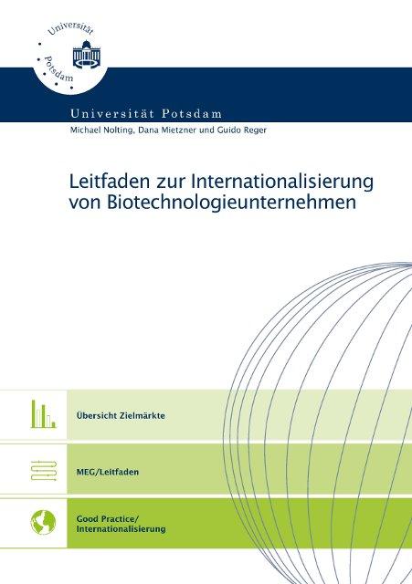 Cover-Bild Leitfaden zur Internationalisierung von Biotechnologieunternehmen