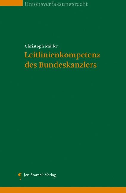 Cover-Bild Leitlinienkompetenz des Bundeskanzlers