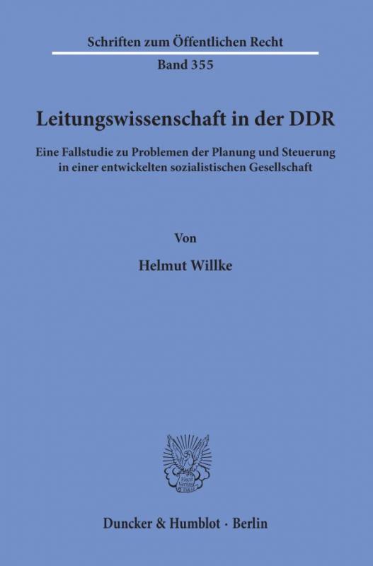 Cover-Bild Leitungswissenschaft in der DDR.