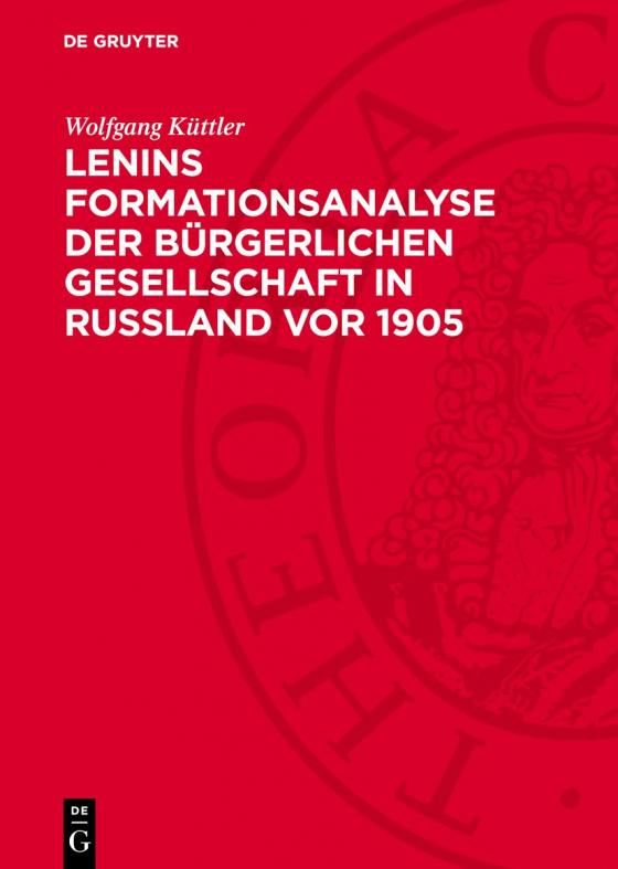 Cover-Bild Lenins Formationsanalyse der bürgerlichen Gesellschaft in Rußland vor 1905