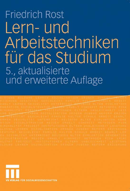 Cover-Bild Lern- und Arbeitstechniken für das Studium