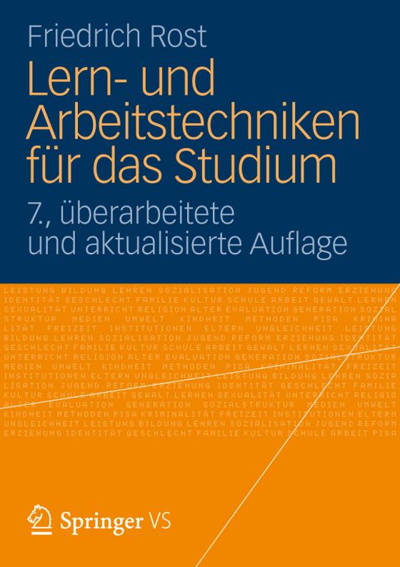 Cover-Bild Lern- und Arbeitstechniken für das Studium