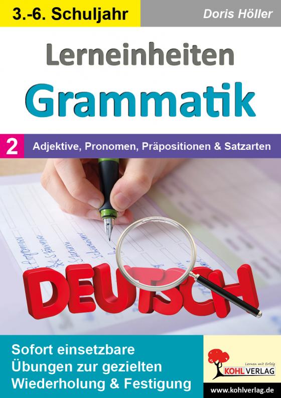 Cover-Bild Lerneinheiten Grammatik / Band 2: Adjektive, Pronomen, Präpositionen und Satzarten