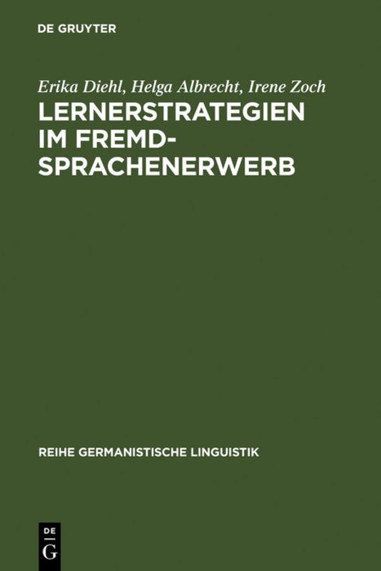 Cover-Bild Lernerstrategien im Fremdsprachenerwerb